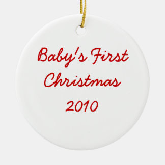 Baby's First Christmas 2010 Ceramic Tree Decoration