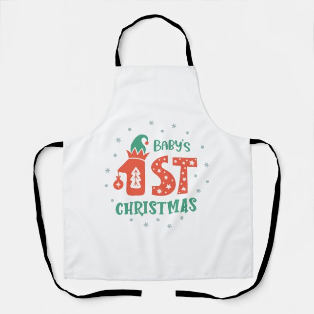 Baby's First Christmas  Apron (Front)