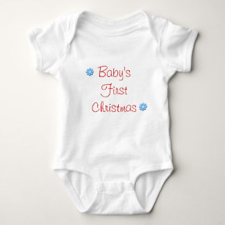 Baby's First Christmas Baby Bodysuit