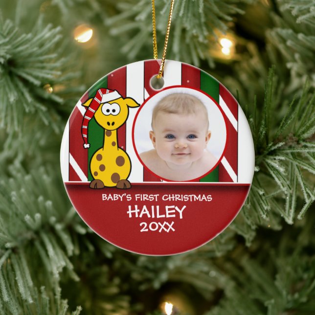 Baby's First Christmas Baby Giraffe Ornament (Tree)