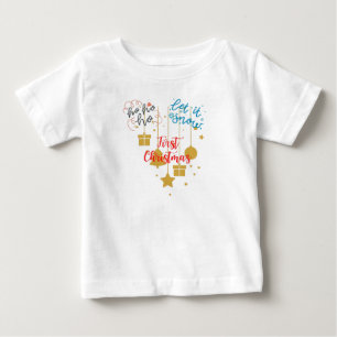 Baby's First Christmas Baby T-Shirt