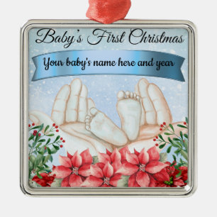 Baby's First Christmas-boy Metal Tree Decoration