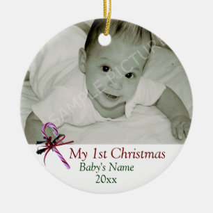 Baby's First Christmas Candy Cane Ornament