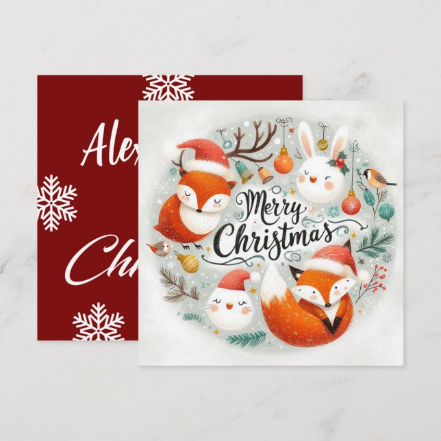 Baby's First Christmas Card (Front/Back)