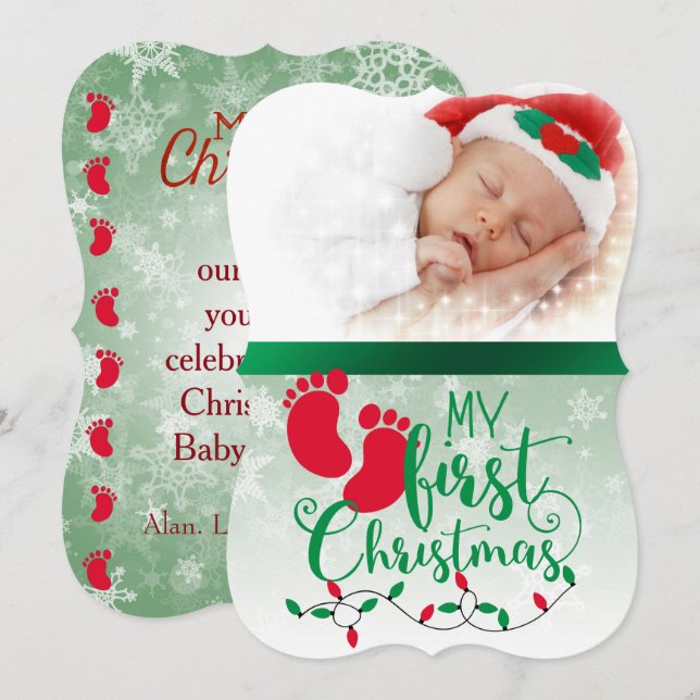 Baby's First Christmas Card (Front/Back)