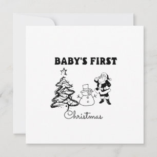 Baby's  First Christmas  Card