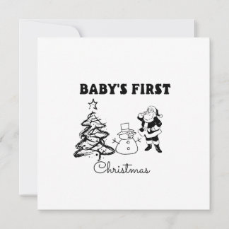 Baby's  First Christmas  Card