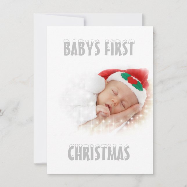 Babys First Christmas Card (Front)