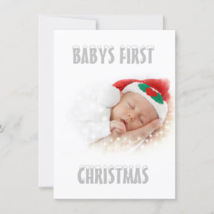 Babys First Christmas Card