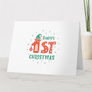 Baby's First Christmas Card