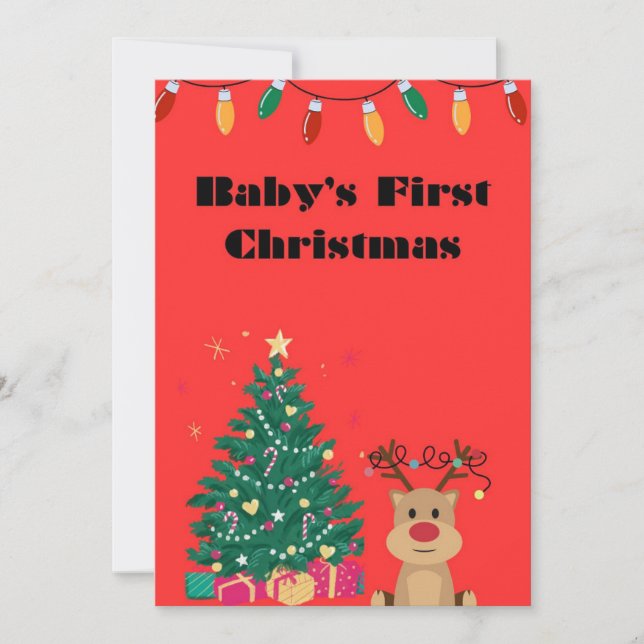 Baby's First Christmas Card (Front)
