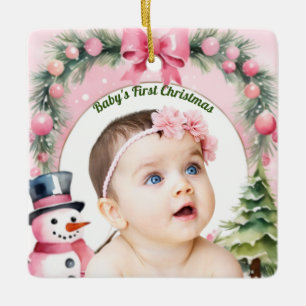 Babys First Christmas Ceramic Ornament