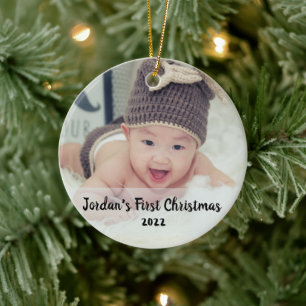 Baby's first christmas  ceramic tree decoration
