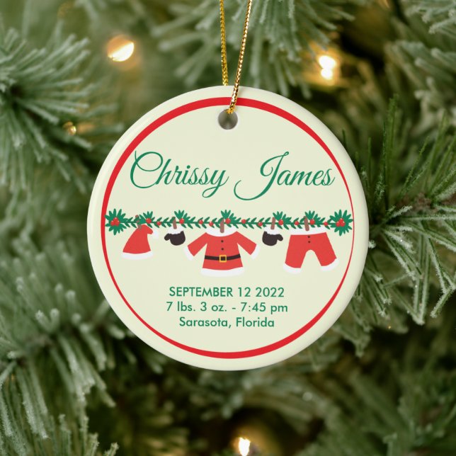 Baby's First Christmas Ceramic Tree Decoration (Tree)