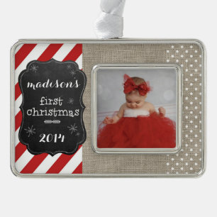 Baby's First Christmas Chalkboard Ornament