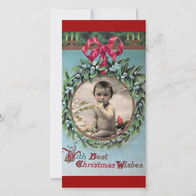 BABY'S FIRST CHRISTMAS CROWN PHOTO TEMPLATE (Front)