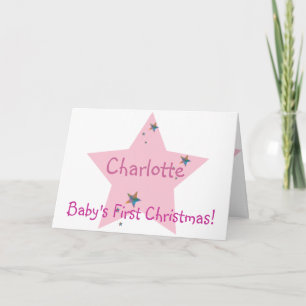 Baby's First Christmas!-Customise Holiday Card