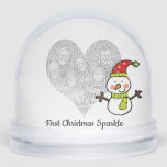 Baby's First Christmas – Cute Snowman  Snowglobe<br><div class="desc">Celebrate the magic of your baby’s first Christmas with this adorable snowman-themed design and the sweet message “First Christmas Sparkle.” Featuring a cheerful, bundled-up snowman, soft festive touches, and space for a custom photo or name, this heartwarming design is perfect for marking your little one’s first holiday season. Whether you’re...</div>
