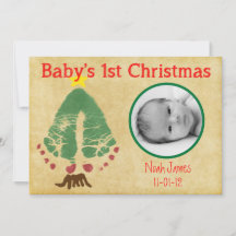 Baby's First Christmas Footprint Christmas Tree
