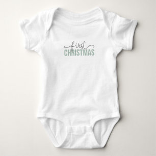 Baby's "First Christmas" for New Parents Baby Bodysuit