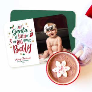 Baby's First Christmas Funny Photo Christmas Card