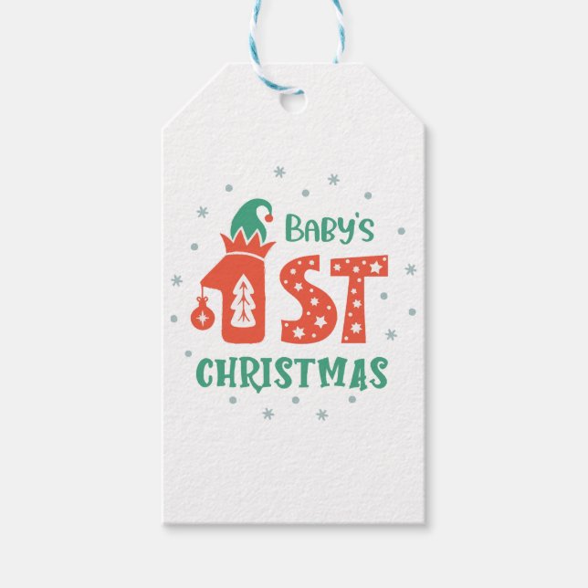 Baby's First Christmas  Gift Tags (Front)
