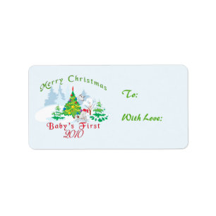 Baby's First Christmas Gift Tags