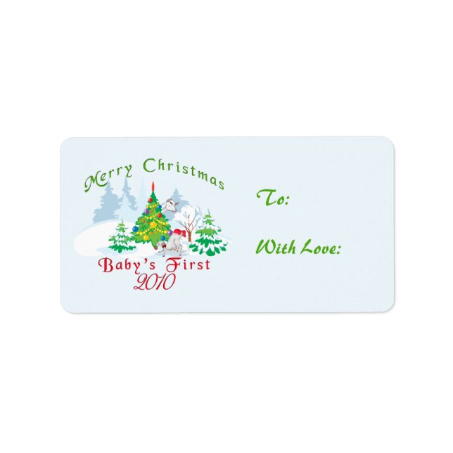 Baby's First Christmas Gift Tags (Front)