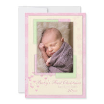 Baby's First Christmas (girl) Card