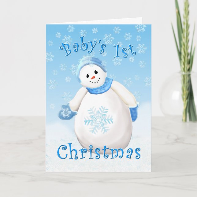 Baby's First Christmas Greeting Card (Front)