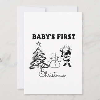 Baby's  First Christmas  Holiday Card