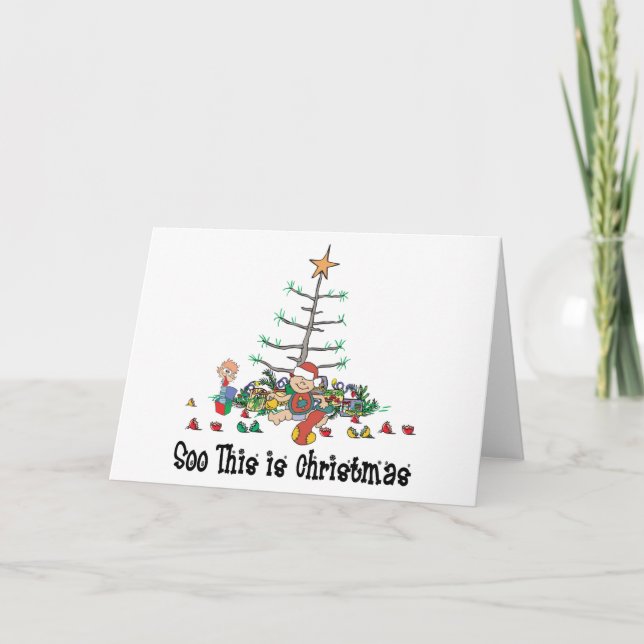 Baby's First Christmas Holiday Card (Front)