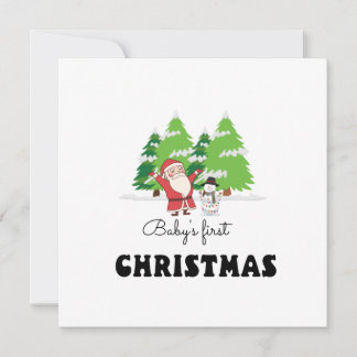 Baby's First Christmas  Holiday Card