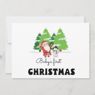 Baby's First Christmas Holiday Card