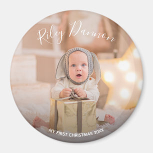 Baby's First Christmas Holiday Magnet