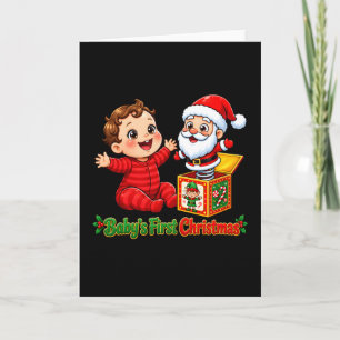 Baby's First Christmas Jack-in-the-Box Card
