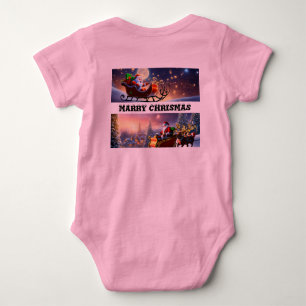 Baby's First Christmas Jersey Bodysuit