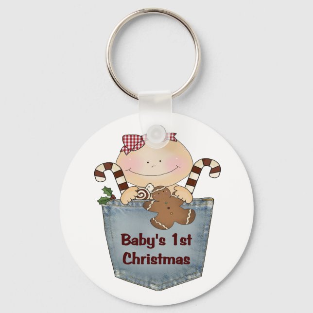 Baby's First Christmas Key Ring (Front)