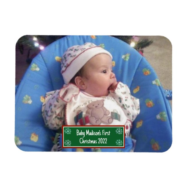 Baby's First Christmas Magnet (Horizontal)
