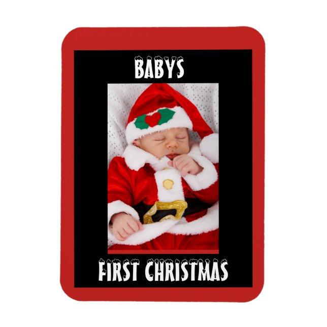 Babys First Christmas Magnet (Vertical)