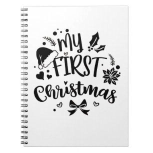 Baby's First Christmas Matching Family Notebook