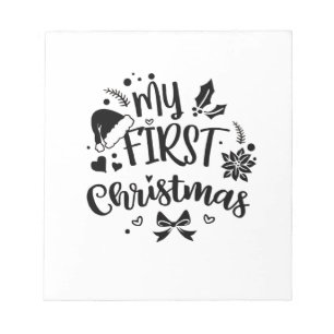 Baby's First Christmas Matching Family Notepad