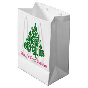Baby's First Christmas Medium Gift Bag