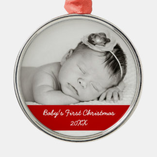 Baby's First Christmas Metal Tree Decoration