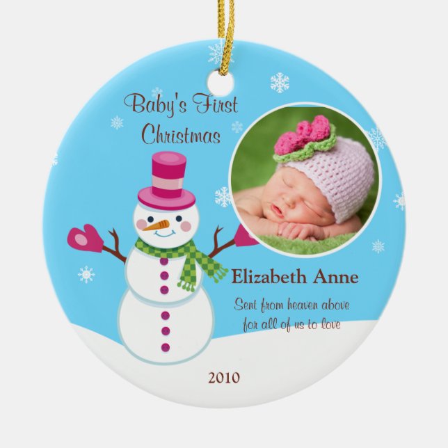 Baby's First Christmas Ornament (Front)