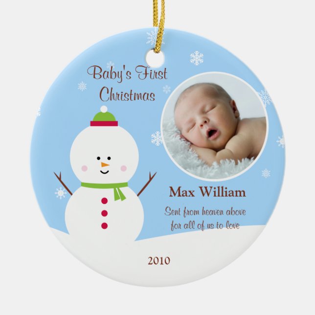 Baby's First Christmas Ornament (Front)