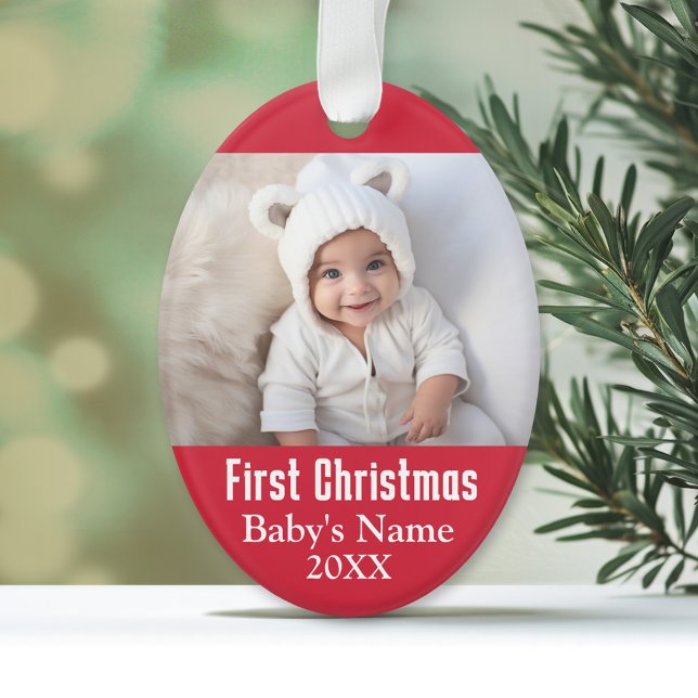 Baby's First Christmas Ornament (Personalized First Christmas Ornament)