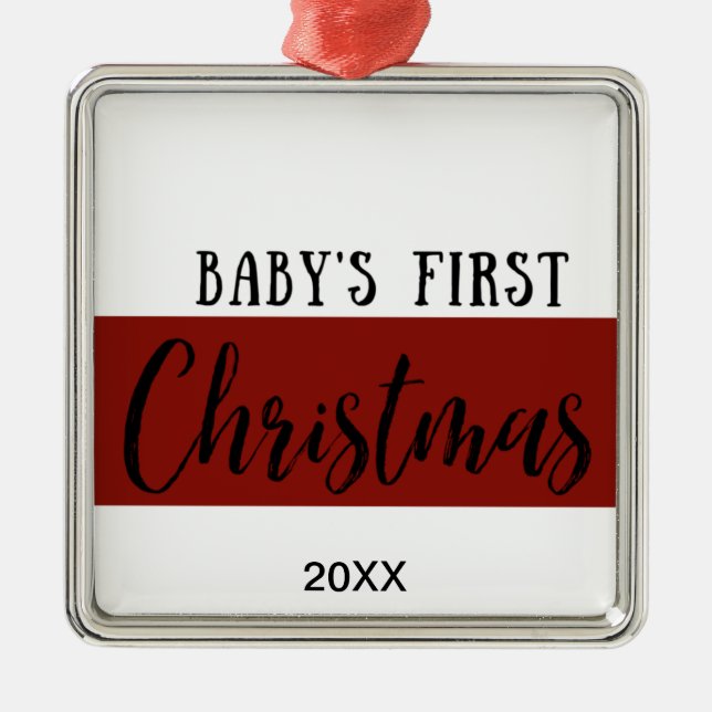 BABY'S FIRST CHRISTMAS ORNAMENT (Front)