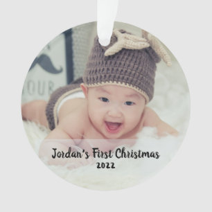 Baby's first christmas ornament