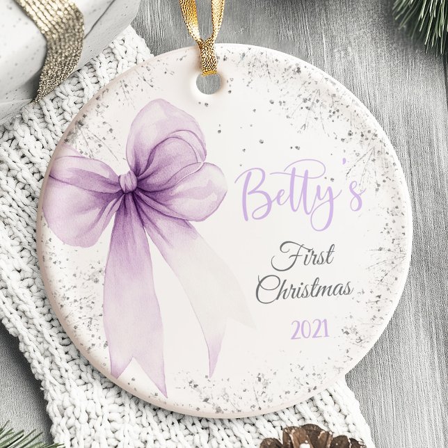 Baby's First Christmas Ornament Bow Coquette (Baby's First Christmas Ornament Bow Coquette)
